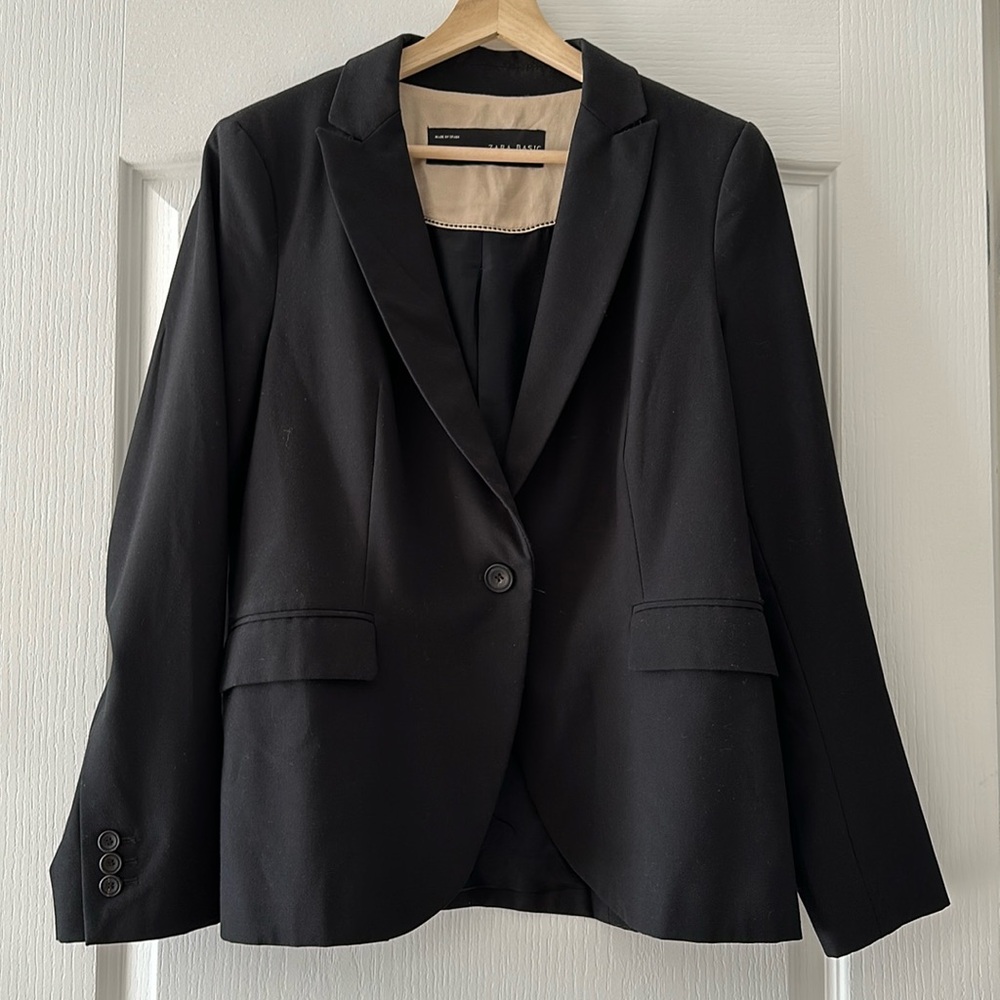 Zara classic black blazer